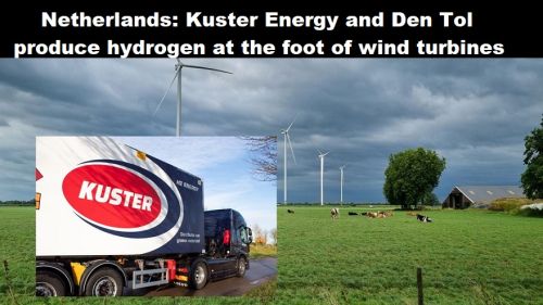 Nederland: Kuster Energy en Den Tol produceren waterstof aan de voet van windmolens