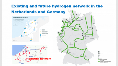 Het toekomstige waterstofnetwerk van Nederland en Duitsland in beeld