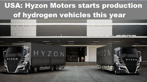 USA: Hyzon Motors start dit jaar met productie van H2-voertuigen
