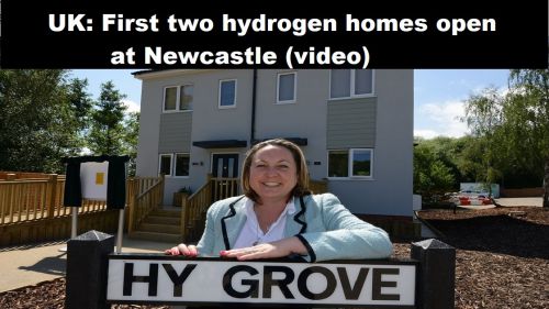 VK: eerste twee waterstofwoningen geopend bij Newcastle (video)