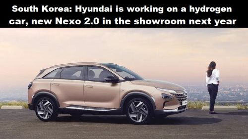 Zuid-Korea: Hyundai werkt aan waterstofauto, nieuwe Nexo 2.0 volgend jaar in de showroom
