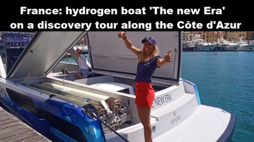 Frankrijk: waterstofboot ‘The new Era’ op ontdekkingstocht langs Côte d'Azur