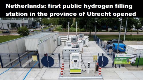 Nederland: eerste openbare waterstoftankstation in provincie Utrecht geopend