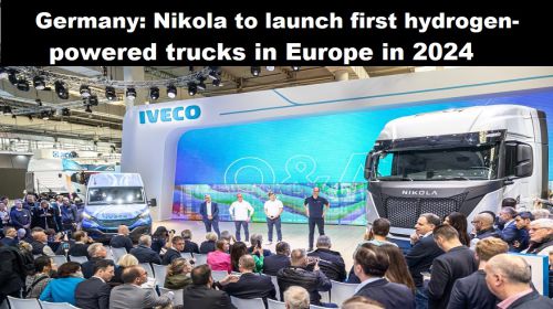 Duitsland: Nikola lanceert eerste vrachtauto’s op waterstof in 2024 in Europa