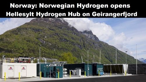 Noorwegen: Norwegian Hydrogen opent Hellesylt Hydrogen Hub aan Geirangerfjord