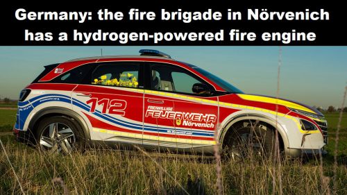 Duitsland: brandweer in Nörvenich heeft brandweerauto op waterstof