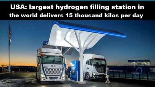 USA: grootste waterstoftankstation ter wereld levert 15-duizend kilo per dag