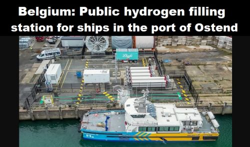 België: openbaar waterstoftankstation voor schepen in de haven van Oostende