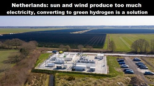 Nederland: zon en wind produceren teveel stroom, omzetten naar groene waterstof is een oplossing