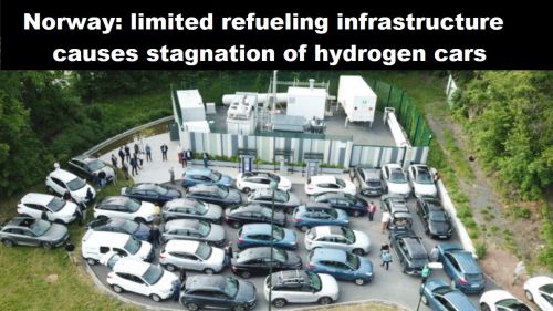 Noorwegen: beperkte tankinfrastructuur zorgt voor stagnatie waterstofauto's