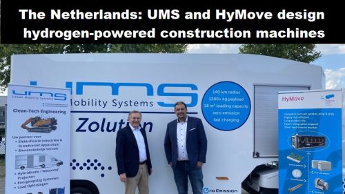 Nederland: UMS en HyMove ontwerpen bouwmachines op waterstof