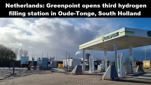 Nederland: Greenpoint opent derde waterstoftankstation in Oude-Tonge, Zuid-Holland