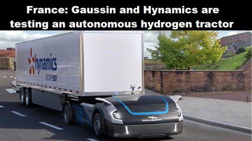 Frankrijk: Gaussin en Hynamics testen een autonome trekker op waterstof