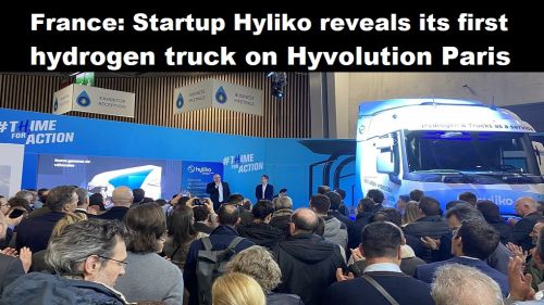 Frankrijk: startup Hyliko onthult haar eerste waterstoftruck op Hyvolution Parijs