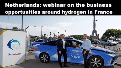 Nederland: webinar over de zakelijke kansen rond waterstof in Frankrijk
