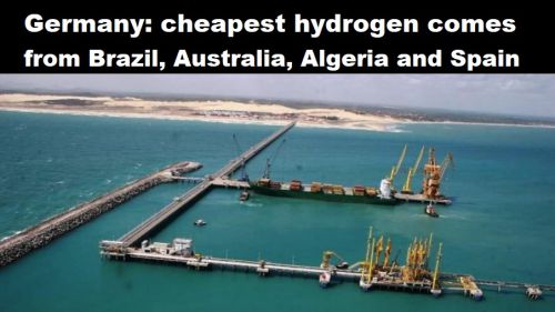 Duitsland: goedkoopste waterstof komt uit Brazilië, Australië, Algerije en Spanje