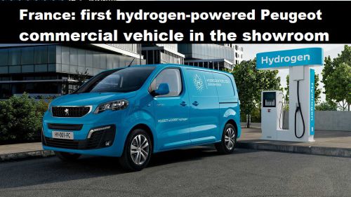 Frankrijk: eerste Peugeot bedrijfswagen op waterstof in de showroom