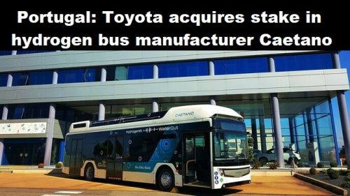 Portugal: Toyota neemt aandeel in waterstofbusfabrikant Ceatano
