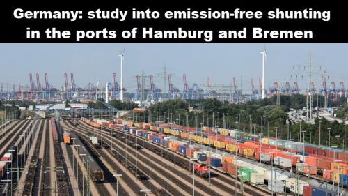 Duitsland: onderzoek naar emissievrij rangeren in haven van Hamburg en Bremen