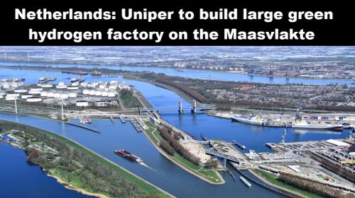 Nederland: Uniper bouwt grote groene waterstoffabriek op de Maasvlakte