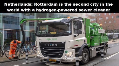 Nederland: Rotterdam is tweede stad ter wereld met kolkenzuiger op waterstof