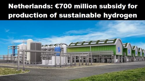 Nederland: € 700 miljoen subsidie voor productie van duurzame waterstof