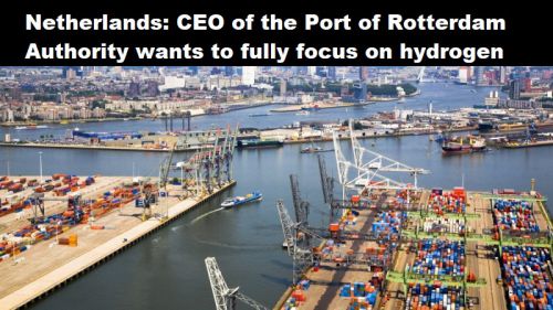 Nederland: topman Havenbedrijf Rotterdam wil volop inzetten op waterstof