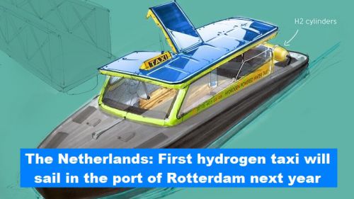 Nederland: Eerste waterstoftaxi gaat volgend jaar varen in de haven van Rotterdam