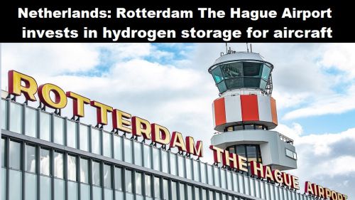 Nederland: Rotterdam The Hague Airport investeert in waterstofopslag voor vliegtuigen