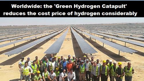 Mondiaal: de ‘Green Hydrogen Catapult’ laat kostprijs waterstof flink dalen
