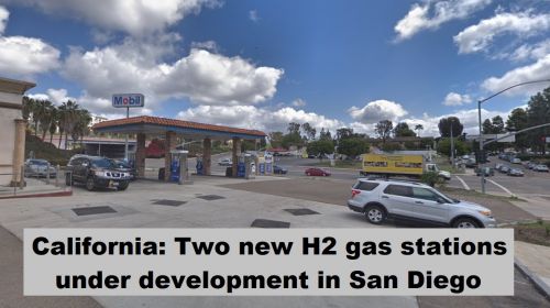 Californië: Twee nieuwe H2-tankstations in ontwikkeling in San Diego