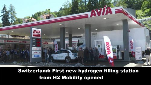 Zwitserland: eerste nieuwe waterstoftankstation van H2 Mobility geopend