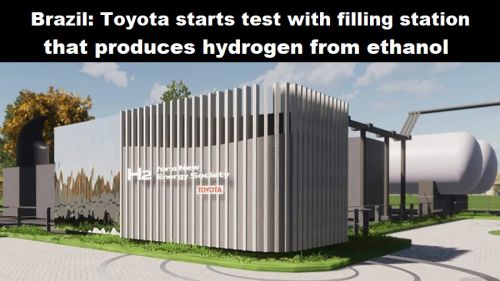 Brazilië: Toyota start proef met tankstation dat waterstof maakt uit ethanol