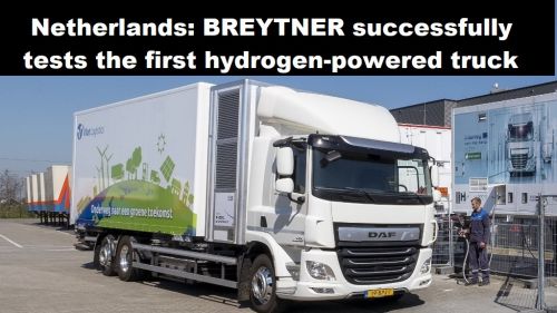 Nederland: BREYTNER test succesvol eerste vrachtauto op waterstof