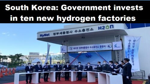 Zuid-Korea: regering investeert in tien nieuwe fabrieken voor waterstof