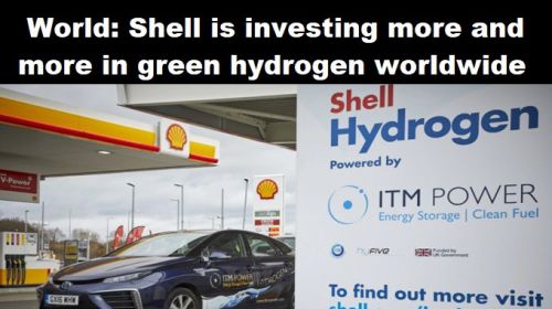 Wereld: Shell investeert steeds meer in groene waterstof wereldwijd