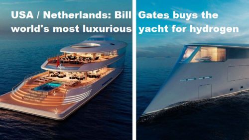 USA / Nederland: Bill Gates koopt meest luxe jacht ter wereld op waterstof