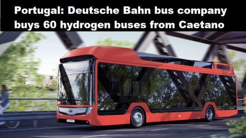 Portugal: busbedrijf van Deutsche Bahn koopt 60 waterstofbussen bij Caetano