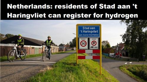 Nederland: inwoners Stad aan ’t Haringvliet kunnen zich melden voor waterstof