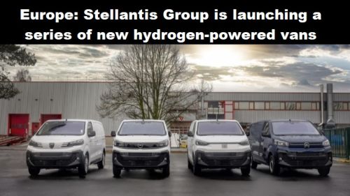 Europa: Stellantis Group komt met serie nieuwe bestelwagens op waterstof