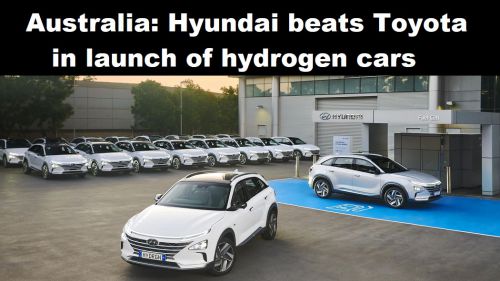 Australië: Hyundai verslaat Toyota bij de lancering van waterstofauto’s