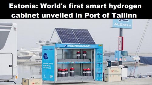 Estland: eerste slimme waterstofkast ter wereld onthuld in haven van Tallinn
