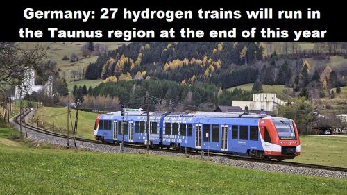 Duitsland: 27 treinen op waterstof gaan eind dit jaar rijden in de regio Taunus