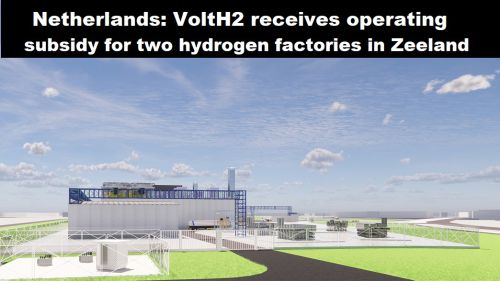 Nederland: VoltH2 krijgt exploitatie-subsidie voor twee waterstoffabrieken Zeeland