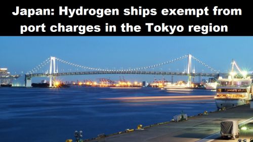 Japan: waterstofschepen vrijgesteld van havengelden in regio Tokyo