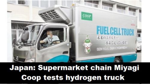 Japan: Supermarktketen Miyagi Coop test vrachtwagen op waterstof