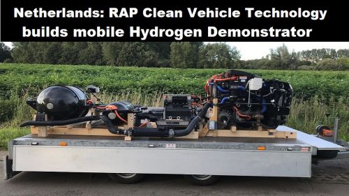 Nederland: RAP Clean Vehicle Technology bouwt mobiele Hydrogen Demonstrator