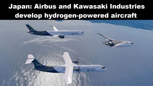 Japan: Airbus en Kawasaki Industries ontwikkelen vliegentuigen op waterstof