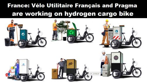 Frankrijk: Vélo Utilitaire Français en Pragma werken aan cargobike op waterstof