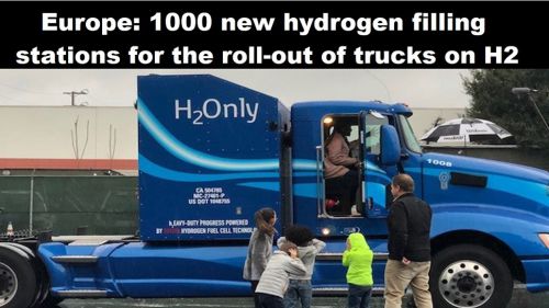 Europa: 1000 nieuwe waterstoftankstations bij uitrol vrachtauto’s op H2